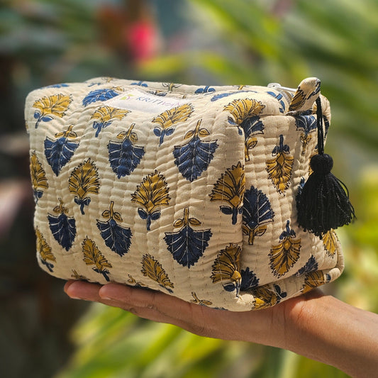 Quilted Travel/Makeup Pouch