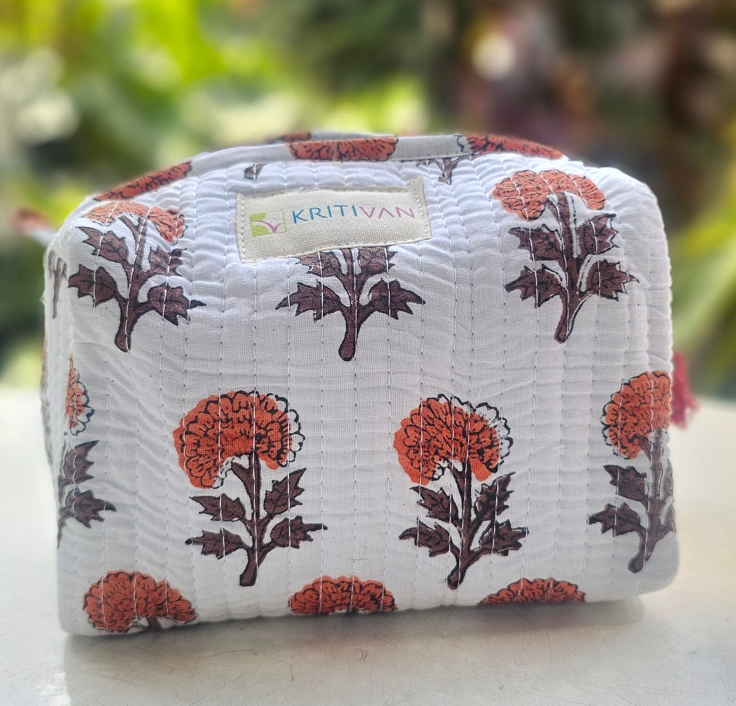Quilted Travel/Makeup Pouch