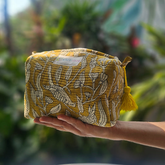 Quilted Travel/Makeup Pouch