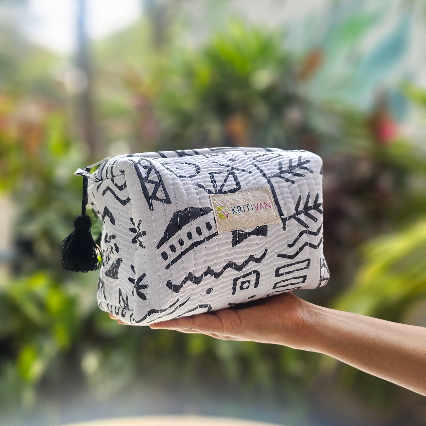 Quilted Travel/Makeup Pouch