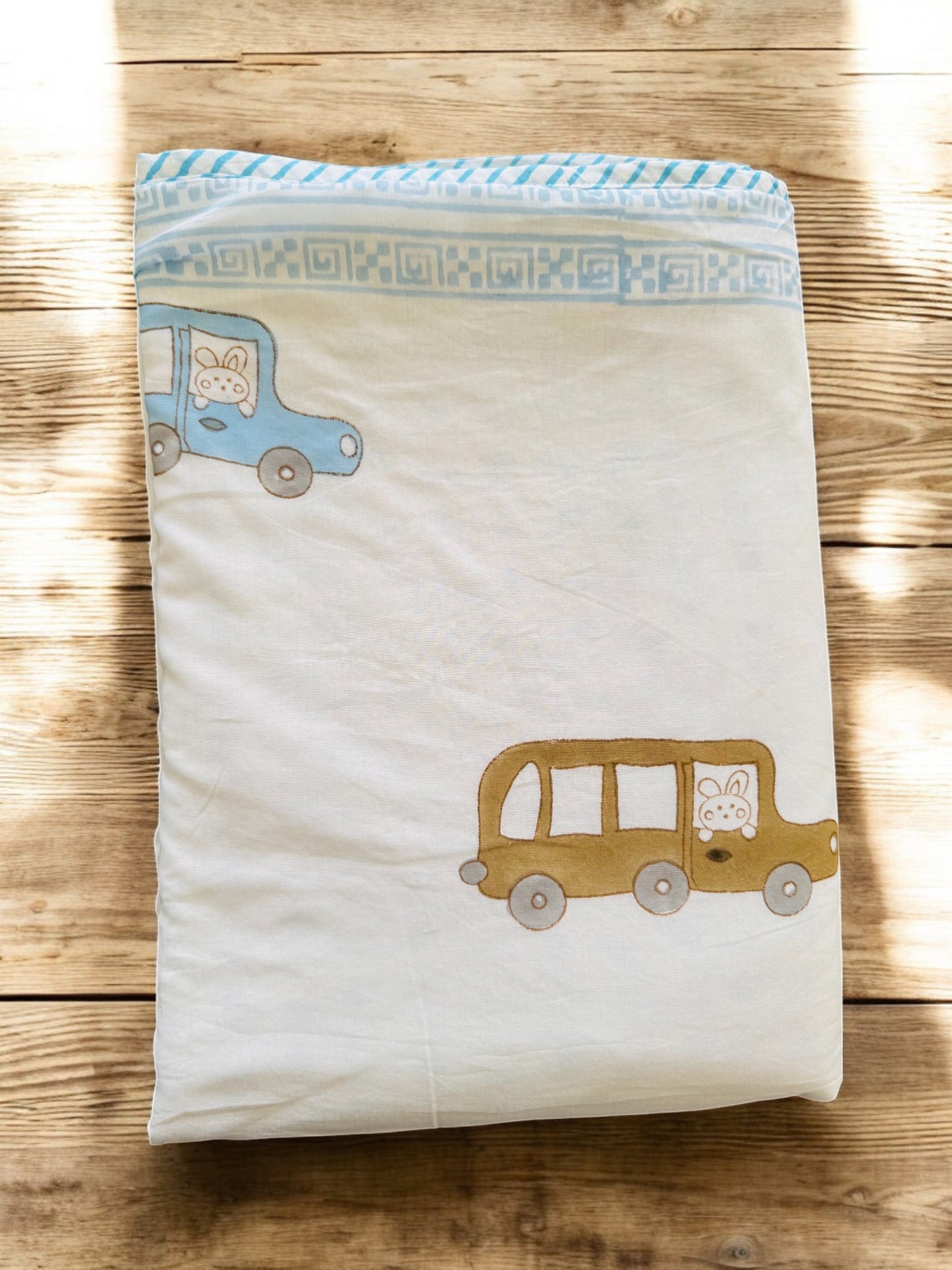 Car Handblock Pure Mulmul Cotton Kids Dohar