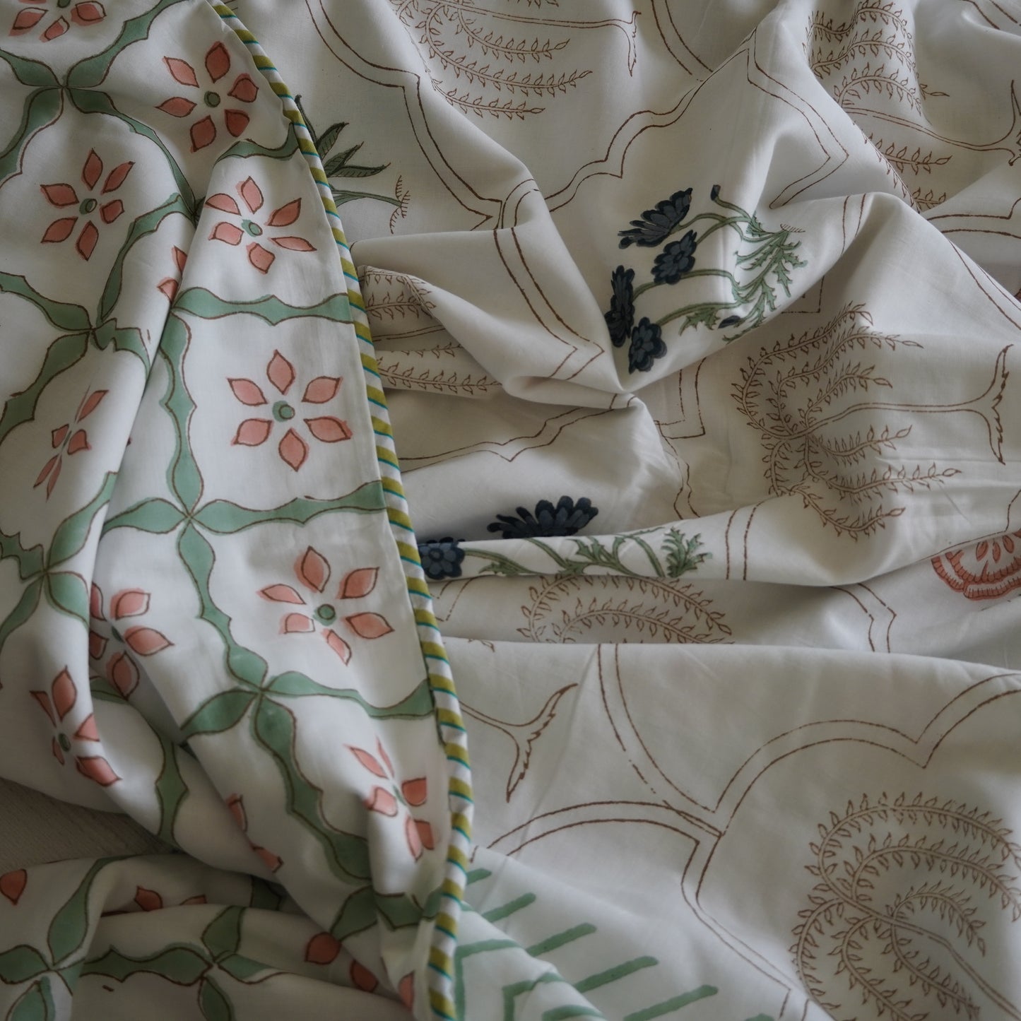 Bagh-e-Noor Handblock Print Pure Mul Cotton Dohar