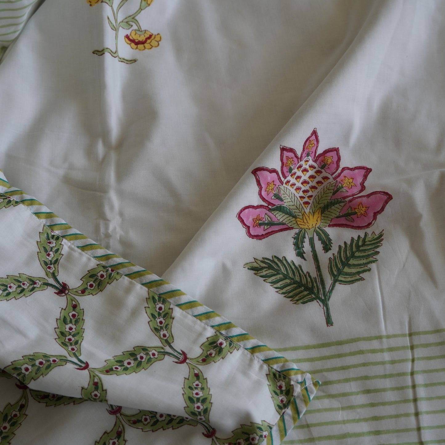 Padmaja Handblock Print Pure Mul Cotton Dohar