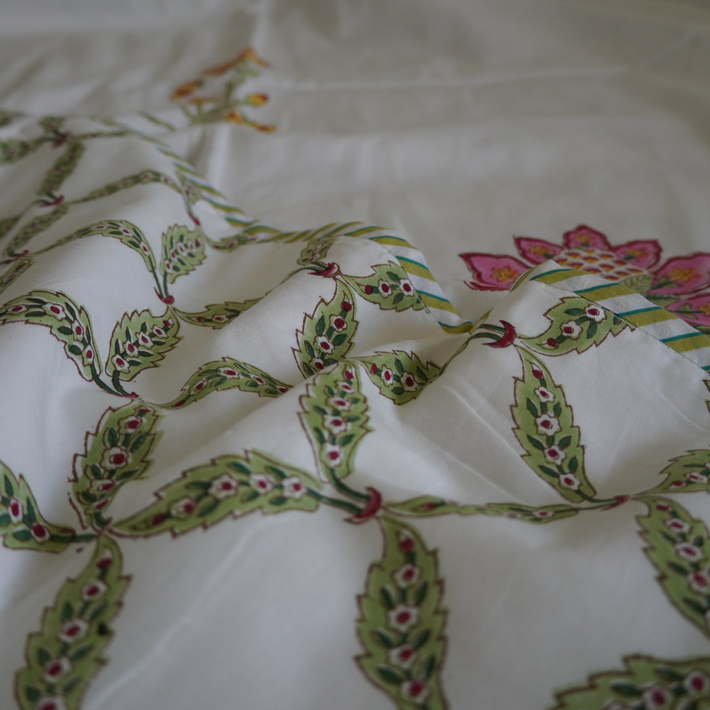 Padmaja Handblock Print Pure Mul Cotton Dohar