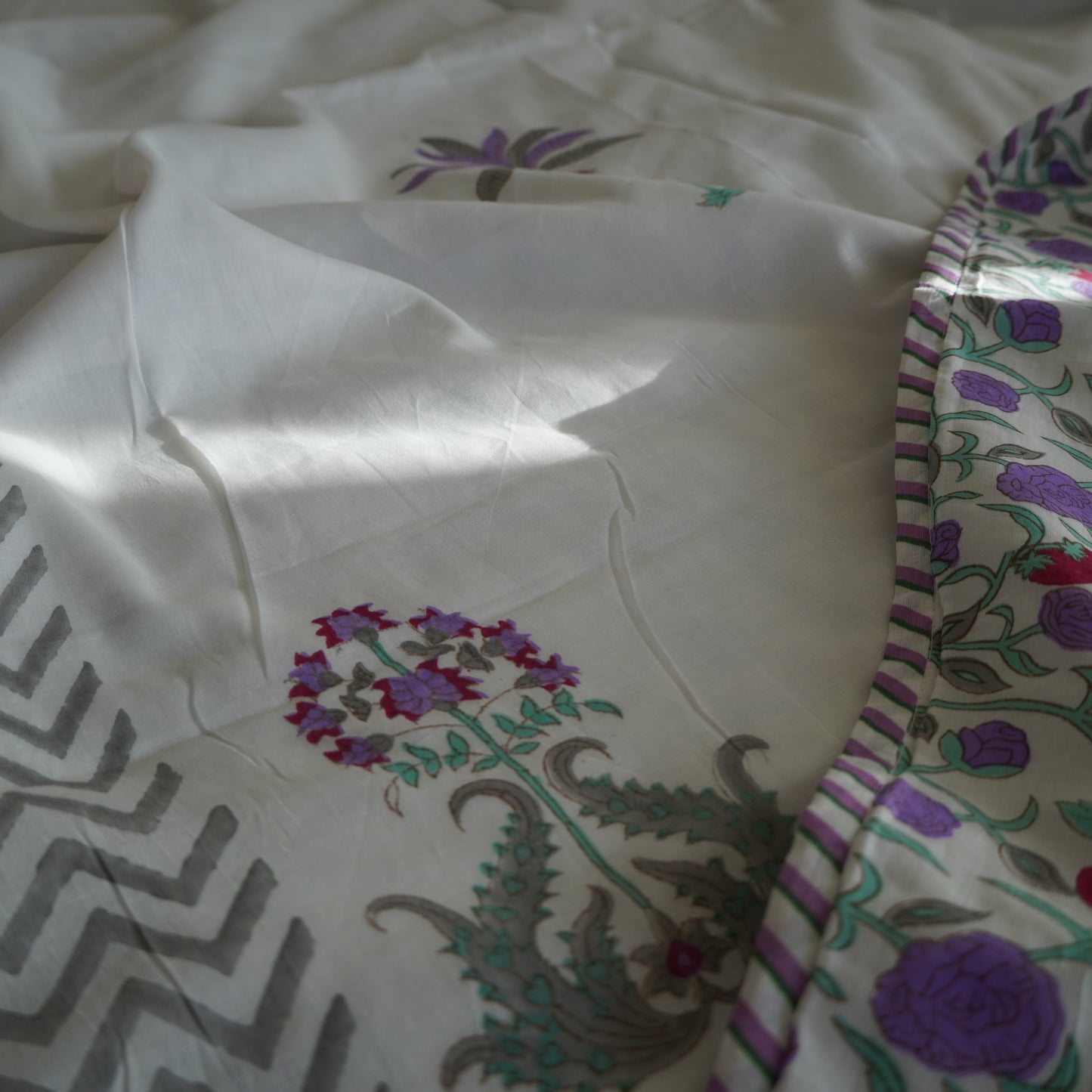 Lavanya Handblock Print Pure Mul Cotton Dohar