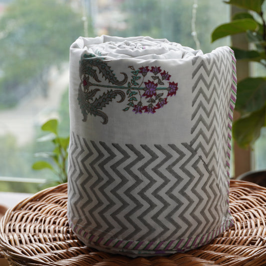 Lavanya Handblock Print Pure Mul Cotton Dohar