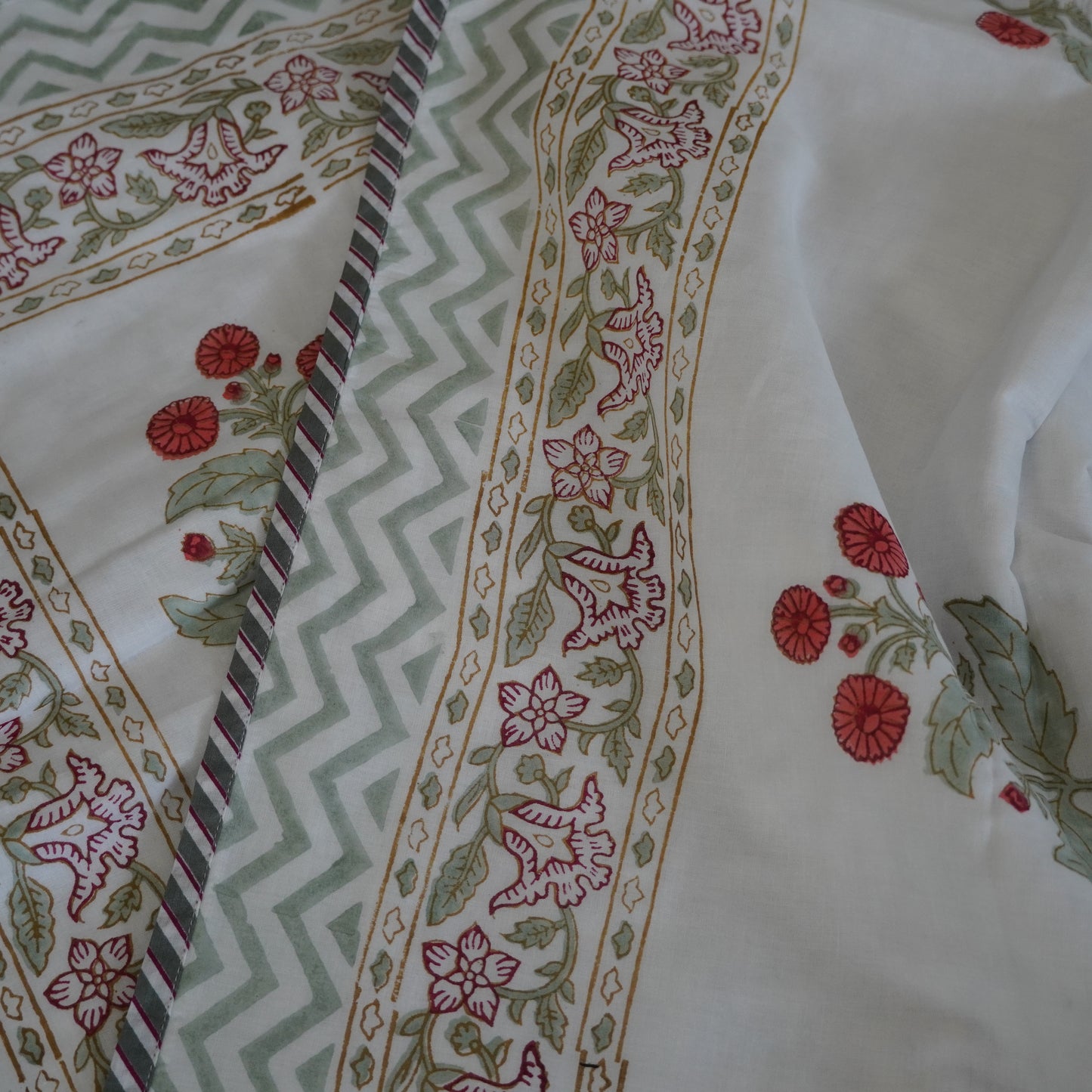 Vasanta Handblock Print Pure Mul Cotton Dohar