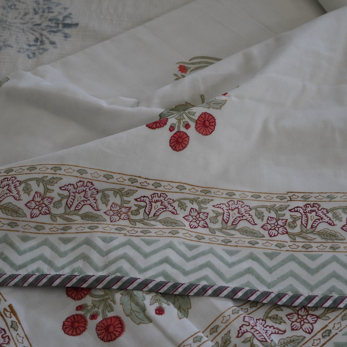 Vasanta Handblock Print Pure Mul Cotton Dohar