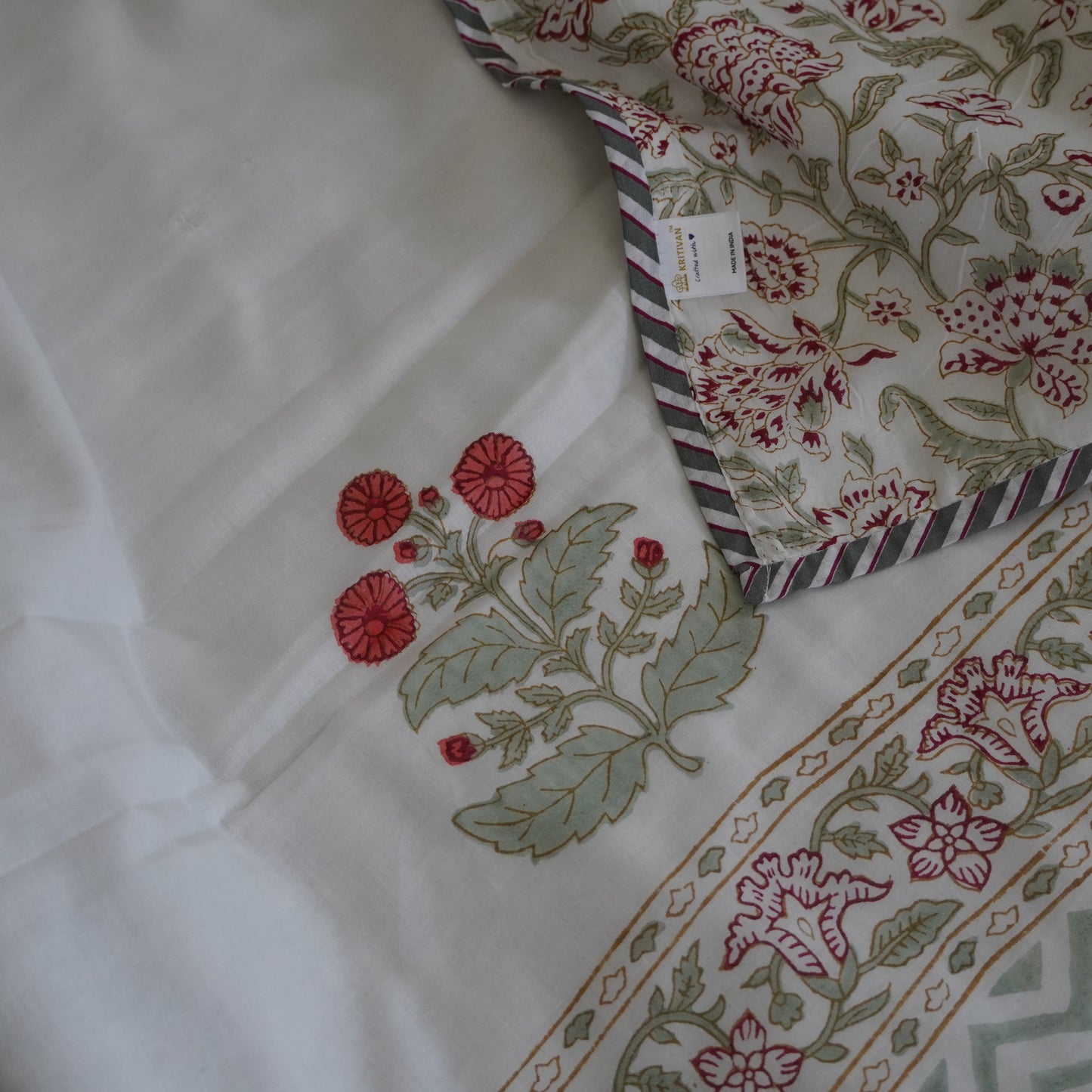 Vasanta Handblock Print Pure Mul Cotton Dohar