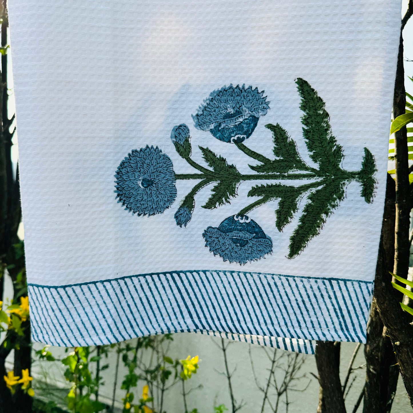 Handblock Waffle Towel