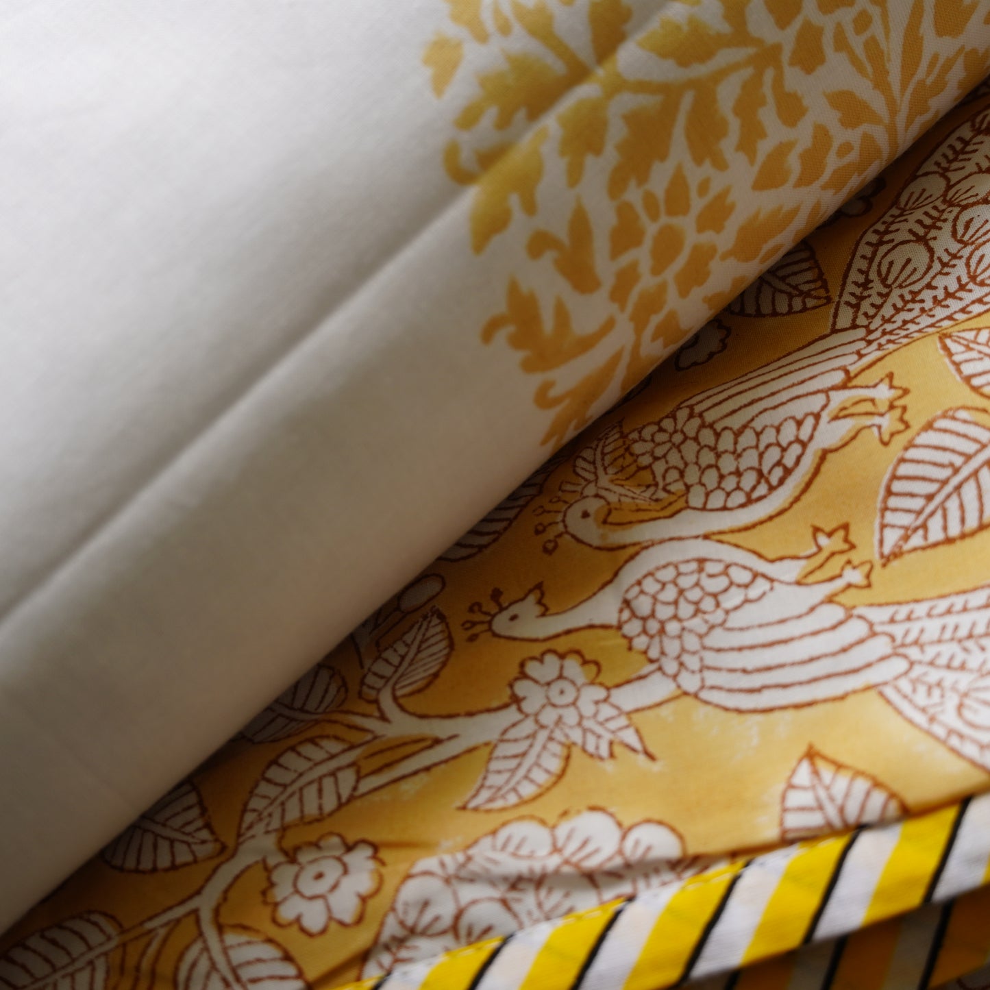 Hamsa Pushp Handblock Print Pure Mul Cotton Dohar