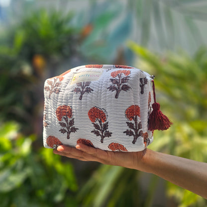 Quilted Travel/Makeup Pouch