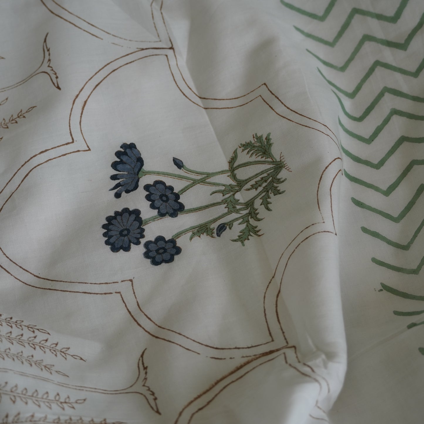 Bagh-e-Noor Handblock Print Pure Mul Cotton Dohar