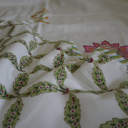 Padmaja Handblock Print Pure Mul Cotton Dohar
