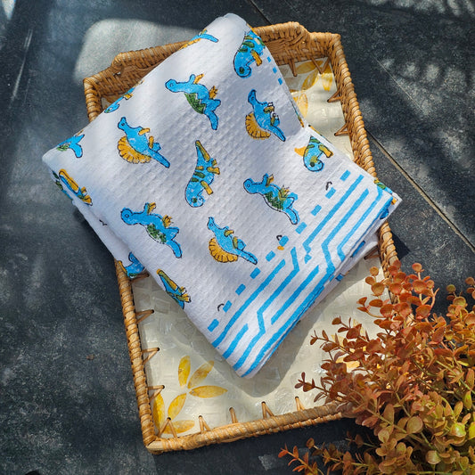 Handblock Waffle Towel