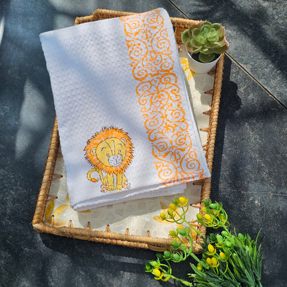 Handblock Waffle Towel