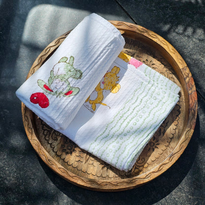 Handblock Waffle Towel