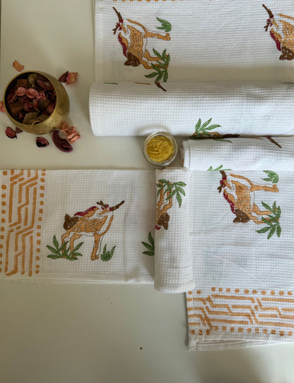 BuckLush Waffle Towel & Napkin Set