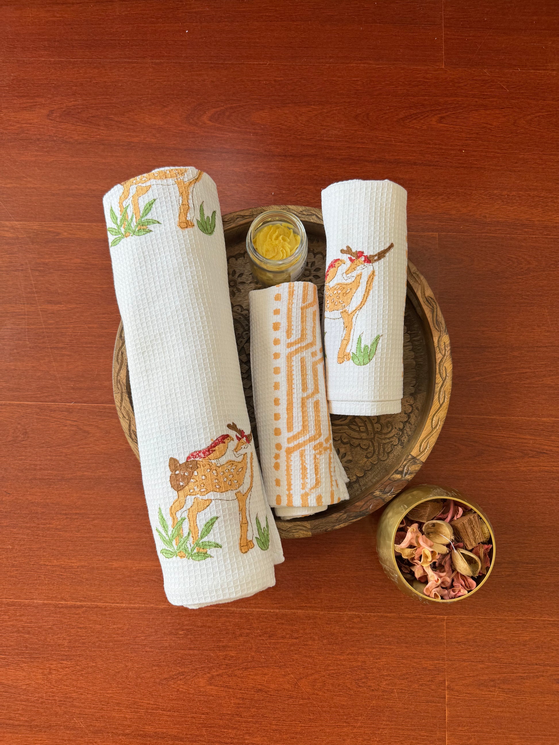 BuckLush Waffle Towel & Napkin Set