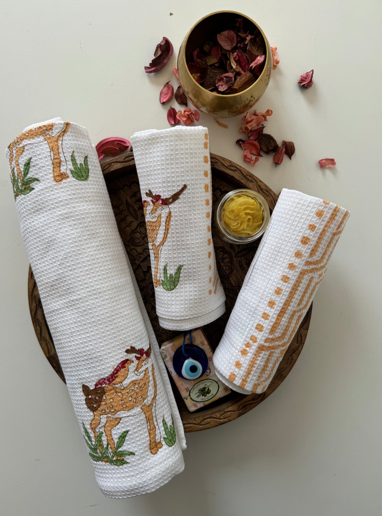 BuckLush Waffle Towel & Napkin Set